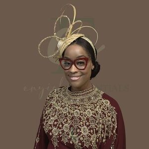 Golden Grace Beaded Fascinator